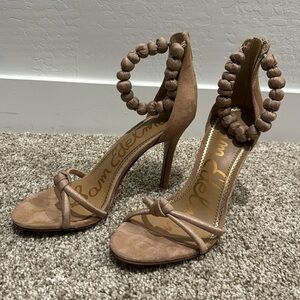 Sam Edelman Nude Suede Heels
